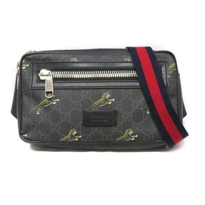 Gucci Waist Clutch GG Supreme Tiger Bag